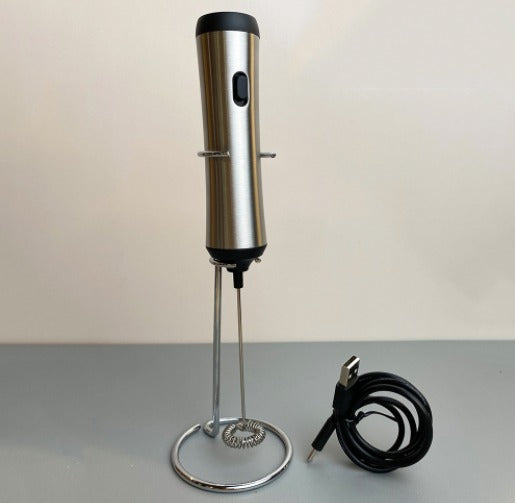 rechargeable hand held milk frother with stand