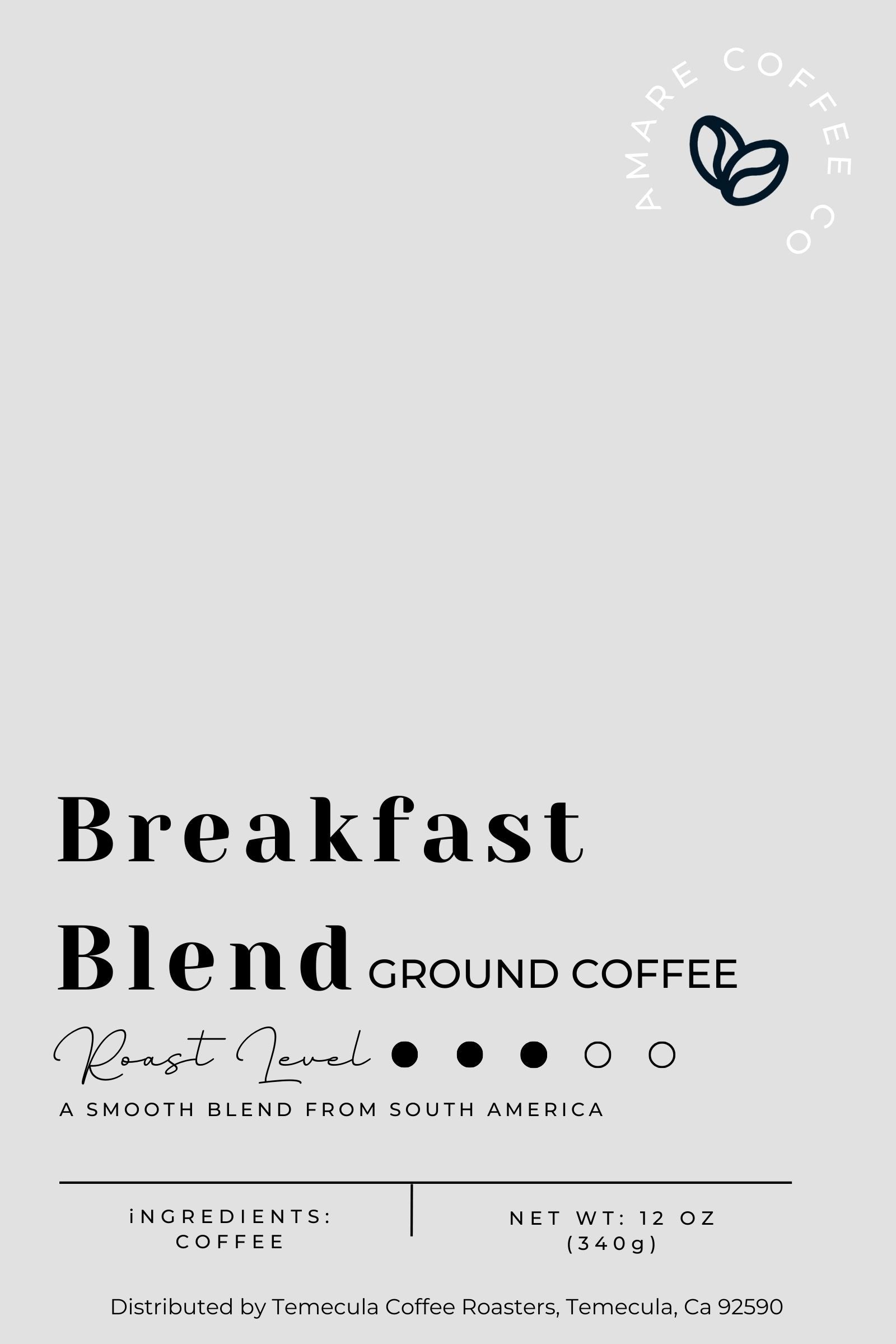 Breakfast Blend Amare Coffee 