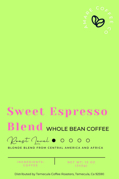 Sweet Espresso Blend Amare Coffee 