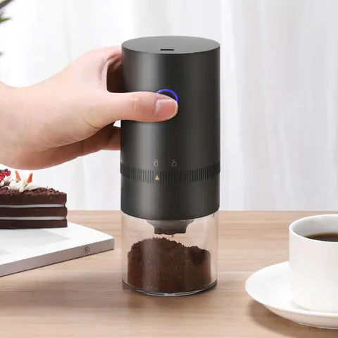 small burr coffee grinder. electric burr coffee grinder. Rechargeable electric coffee grinder. 