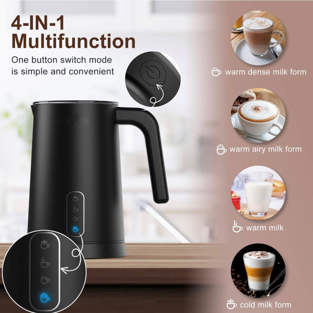 4-in-1 Electric Milk Frother and Warmer Amare Coffee 